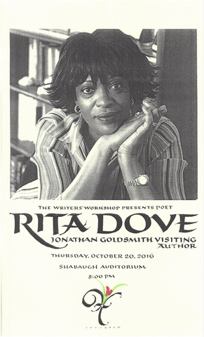 Rita Dove event poster