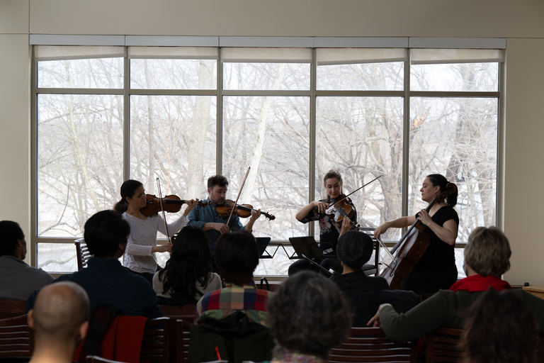 quartet in the frank conroy reading room