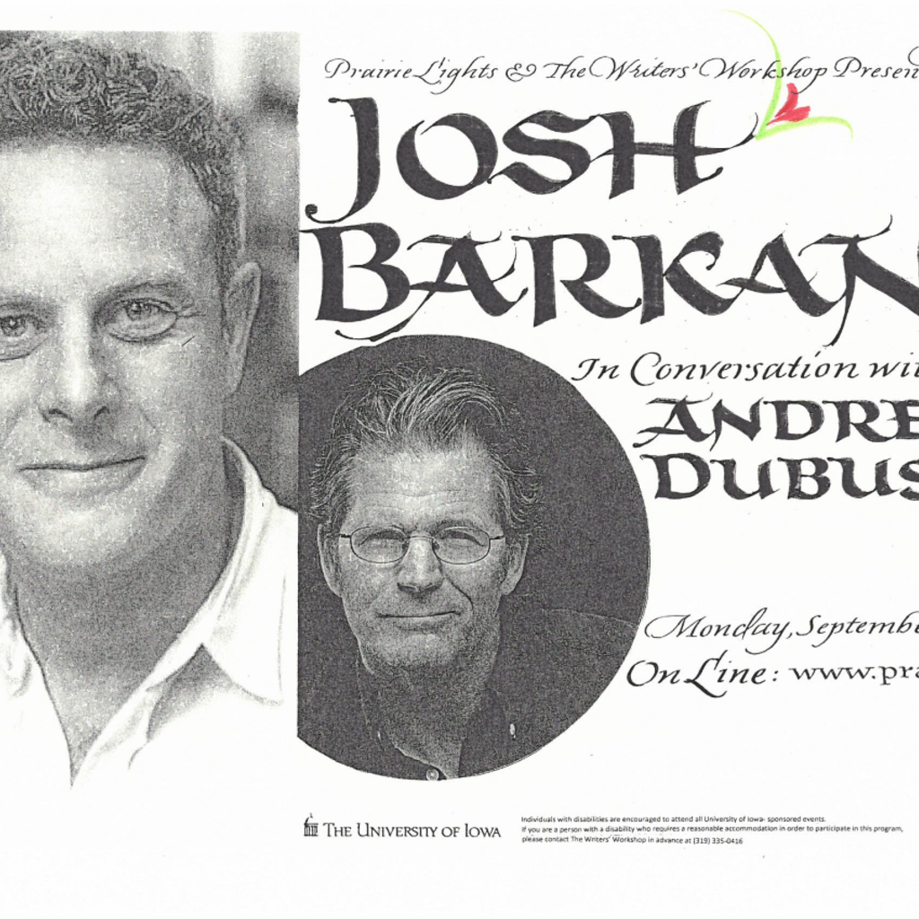Prairie Lights Online | Josh Barkan in conversation with Andre Dubus III promotional image