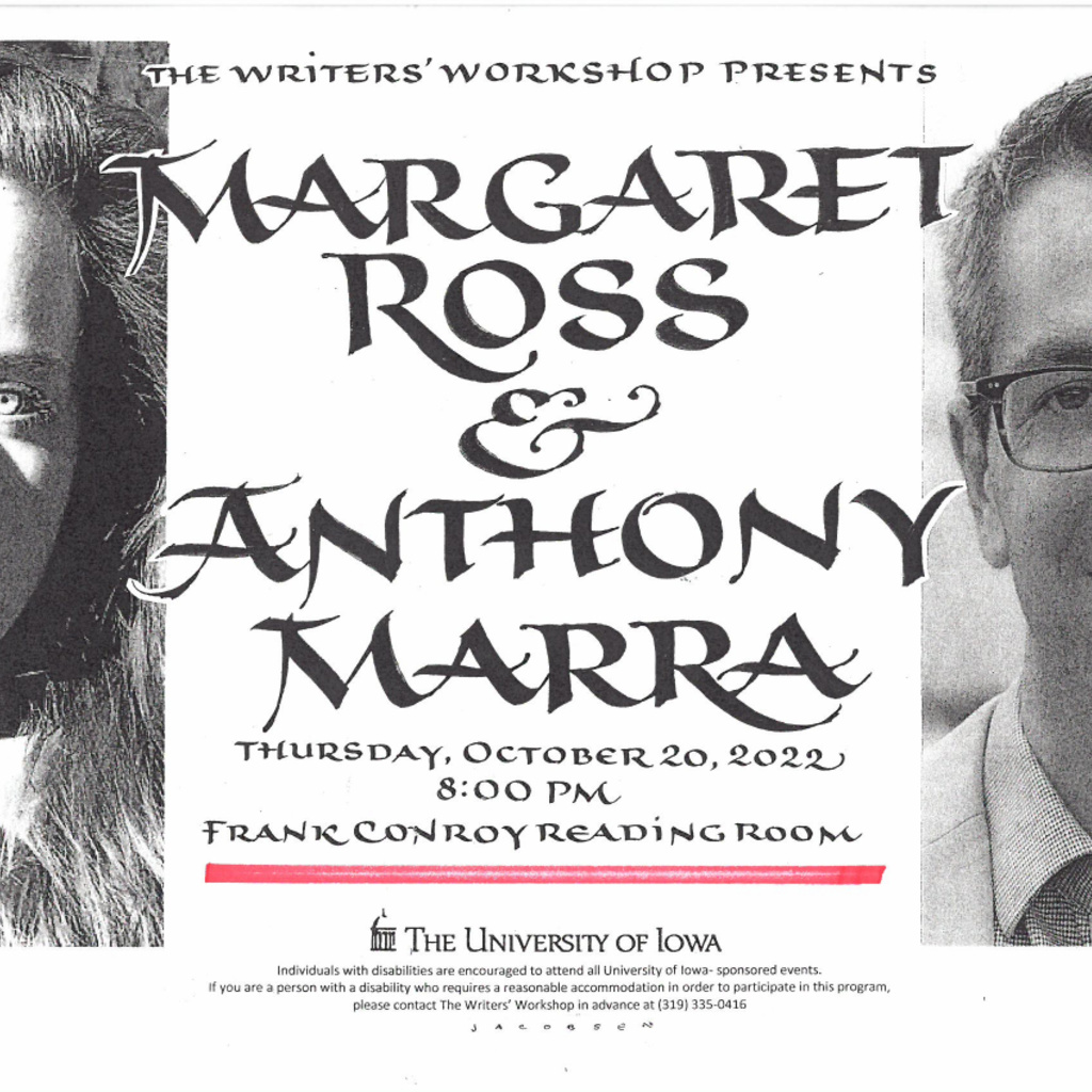 Margaret Ross and Anthony Marra Reading promotional image