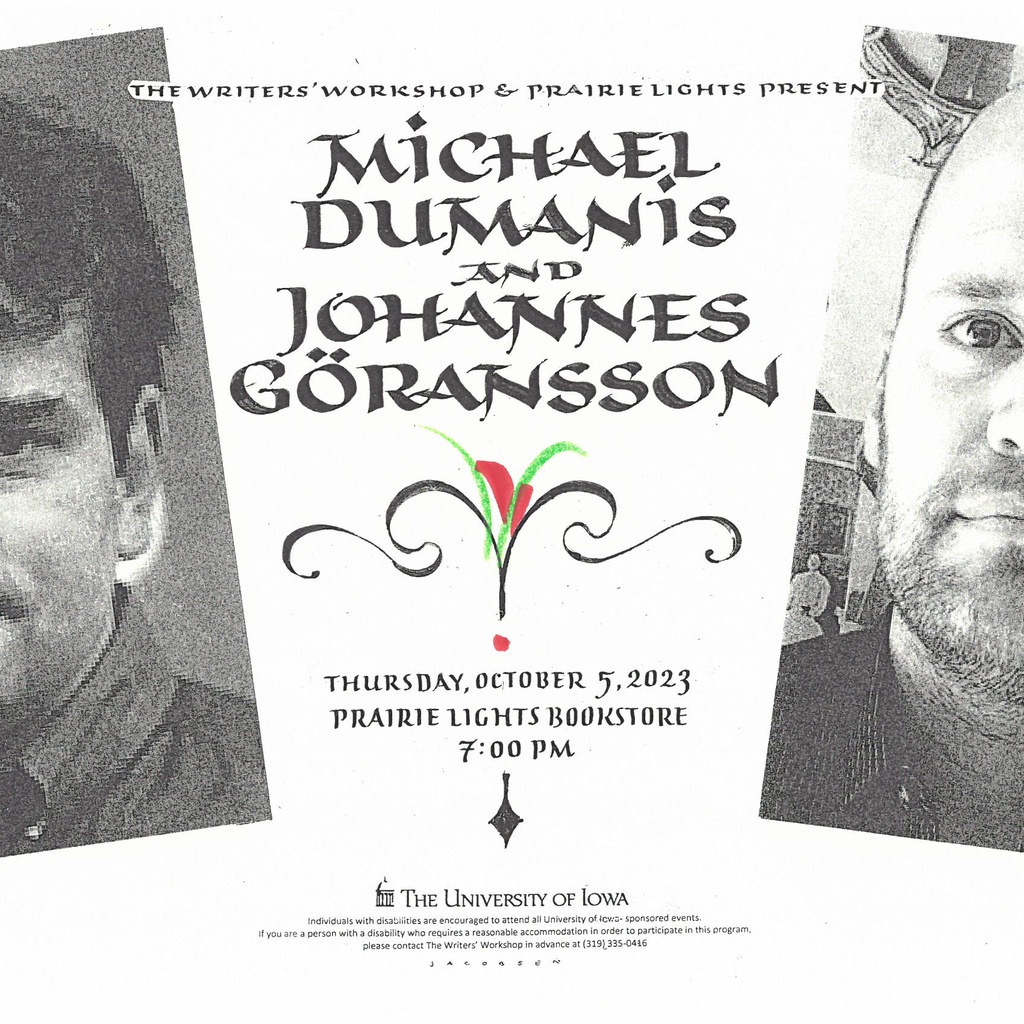 Live from Prairie Lights | Michael Dumanis & Johannes Göransson promotional image
