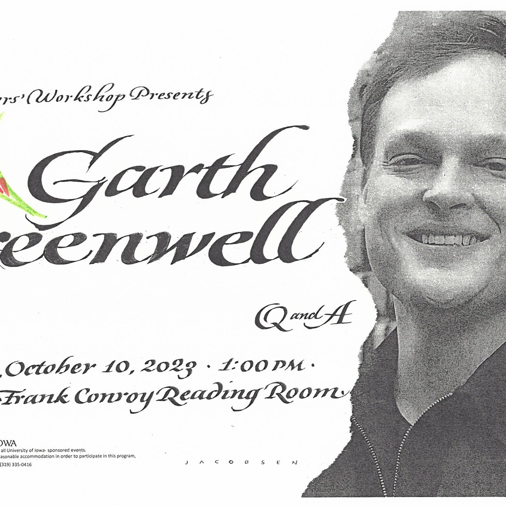 Garth Greenwell Q&A promotional image