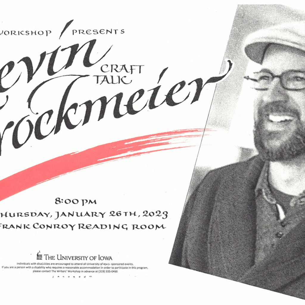 Craft Talk with Kevin Brockmeier promotional image