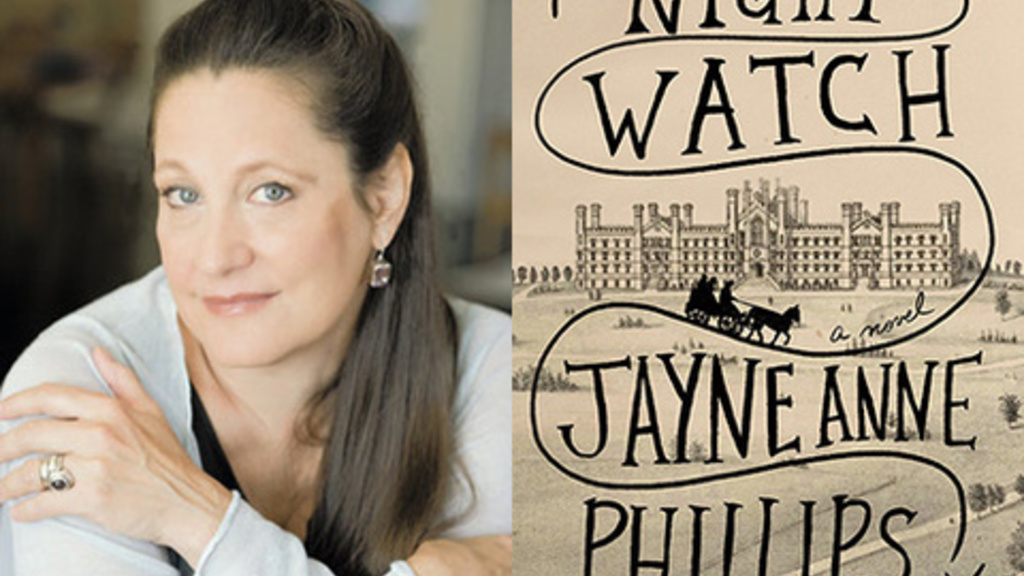 Jayne Anne Phillips and book cover of Night Watch