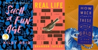 Covers for three books on the Booker Prize long list