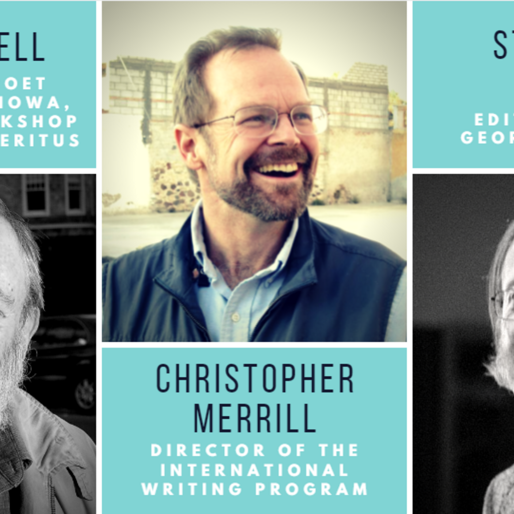 Marvin Bell, Christopher Merrill, and Stephen Corey Read at Prairie Lights promotional image