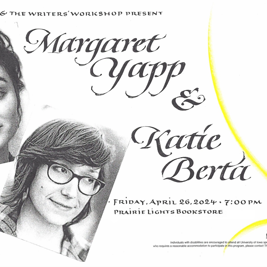 Live from Prairie Lights | Margaret Yapp & Katie Berta- poetry promotional image