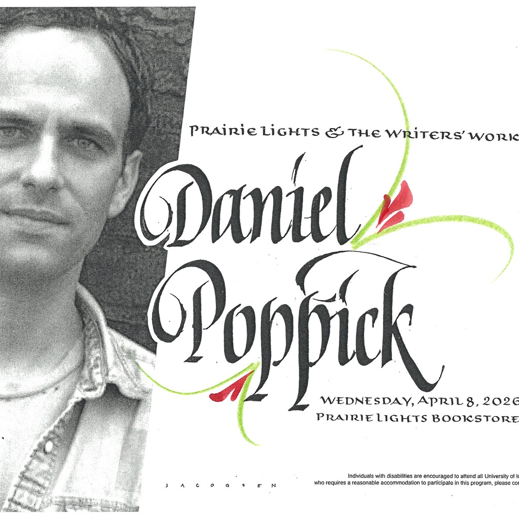 Live from Prairie Lights | Daniel Poppick - 'The Copywriter'  promotional image