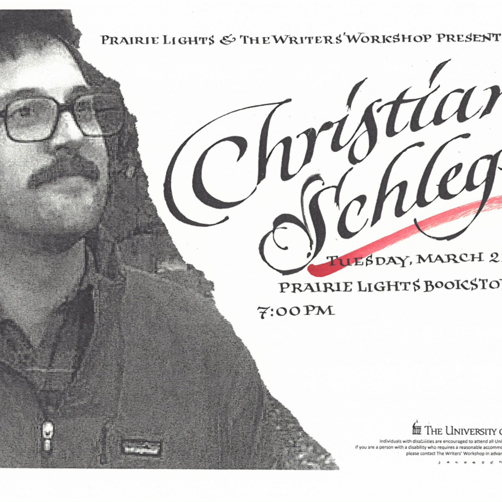 Live from Prairie Lights | Christian Schlegel promotional image