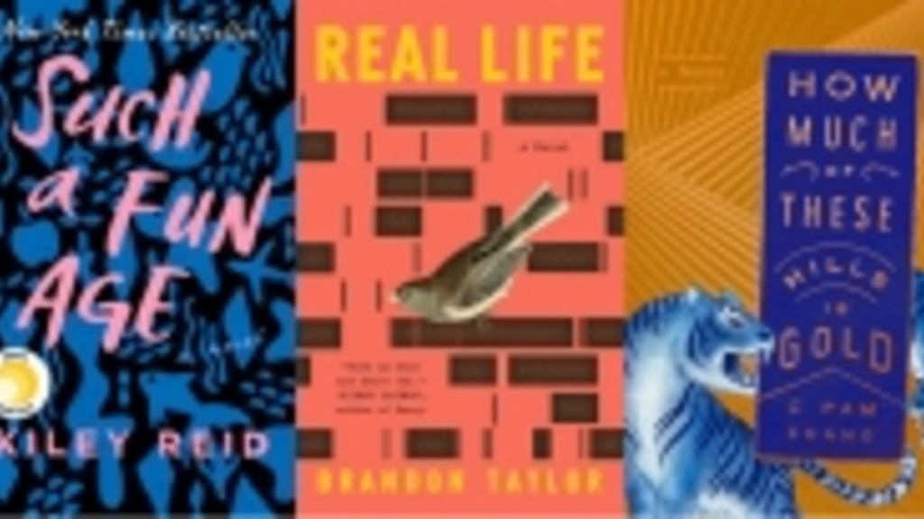 Covers for three books on the Booker Prize long list