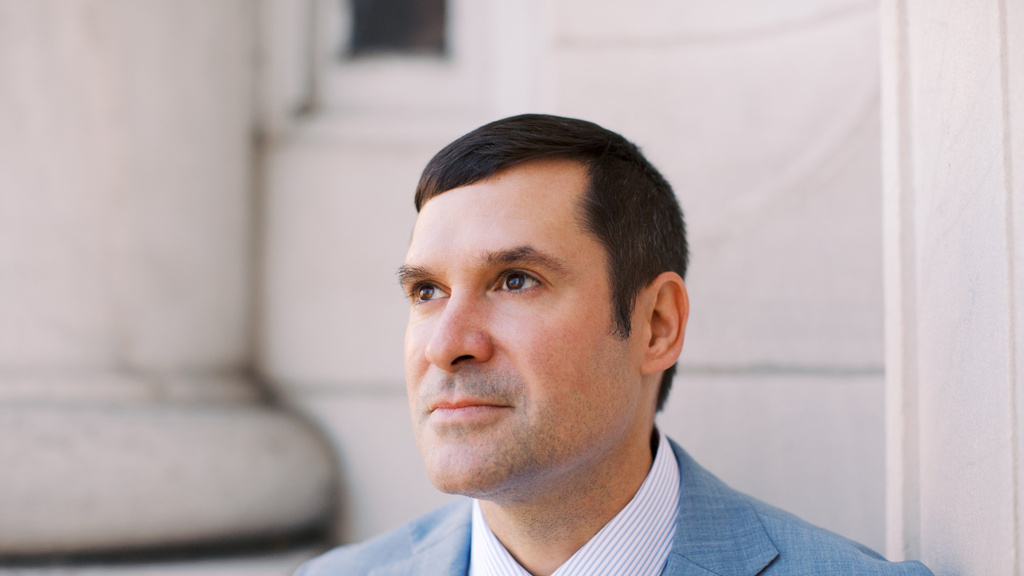 A portrait of University of Iowa professor Matthew Neill Null.