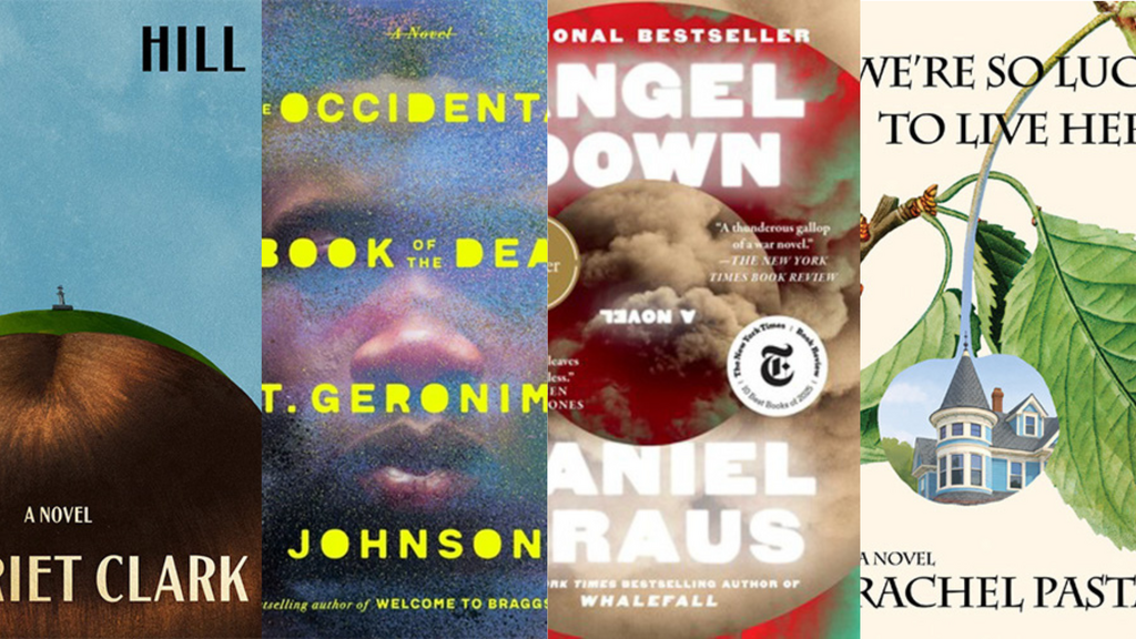 A collage of books written by University of Iowa alumni. 